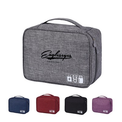 Multi-Functional Portable Electronic Accessories Storage Bag