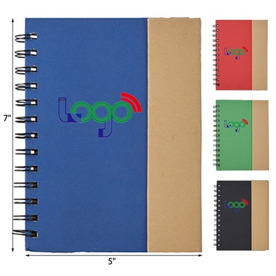 Eco Magnetic Notebook with Sticky Notes & Pen