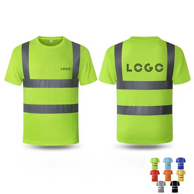 High-visibility Reflective Saftey T-shirt