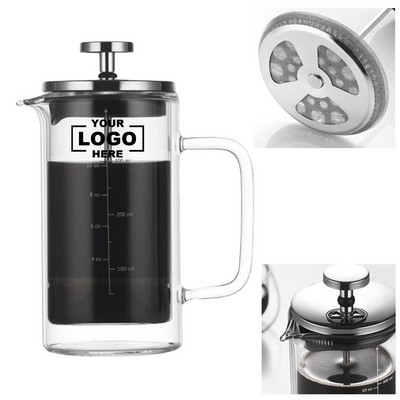 Portable Glass Press Double Wall Design