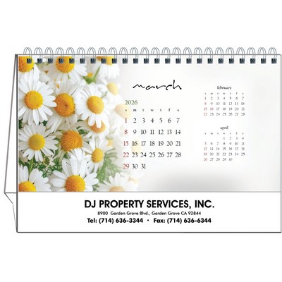 Blossoms 2026 Desktop Calendar w/Flexible Easel