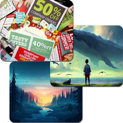 Large Full Color Digital Rectangular Mouse Pads