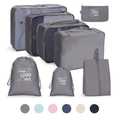 8 Piece Travel Packing Cubes Set for Luggage Organization