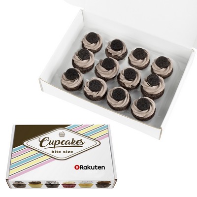 Signature Bite-Size Chocolate Cookies & Cream Cupcakes