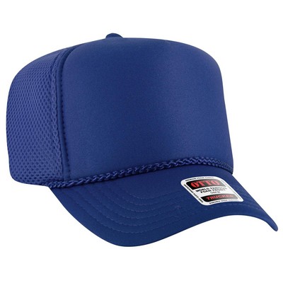 OTTO CAP 5 Panel High Profile Mesh Back Trucker Hat