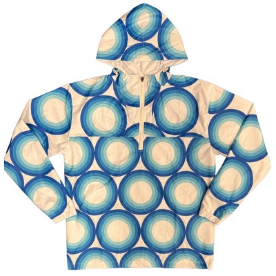 1/4 Zip Windbreaker with Hood and Lining