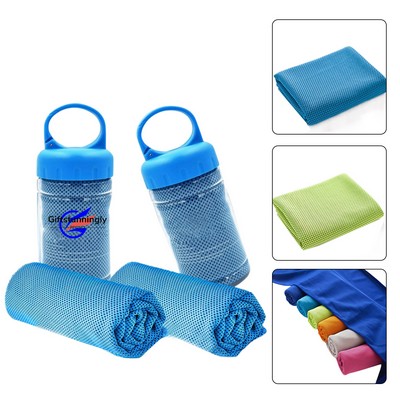 Cooling Towel With Bottle
