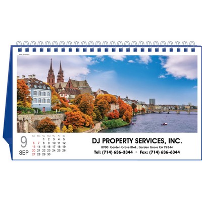 Panoramic World 2026 Desktop Calendar