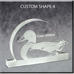 Clear Acrylic Stock Paperweights