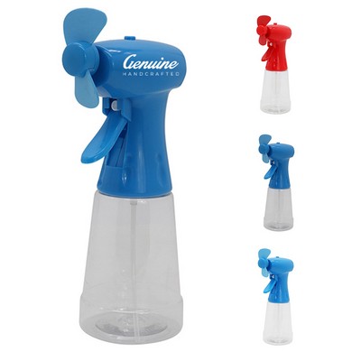 Battery Powered Handheld Water Misting Fan