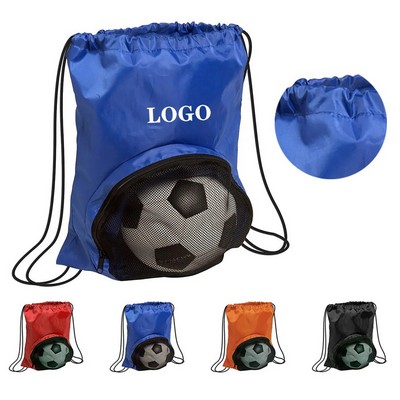 Soccer Ball Drawstring Backpack