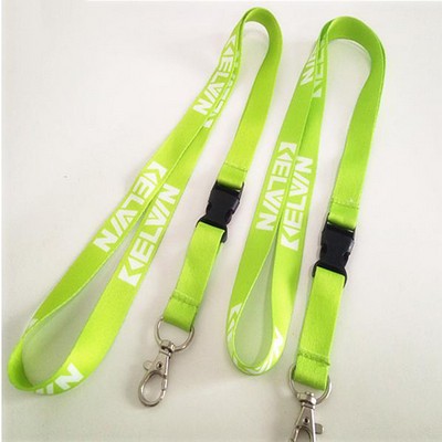 5/8'' Polyester Heat Transfer Lanyard w/ Release Buckle