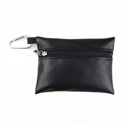 PU Golf Tee Bag with Carabiner