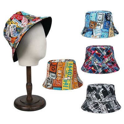 Custom Sublimation Printed Bucket Hat Inside Brim Design