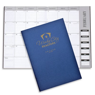 Leatherette Monthly Desk Planner