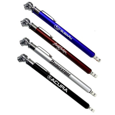 Auto Tire Pressure Gauge w/Chrome Colored Barrel