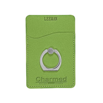 Tuscany Card Holder with Metal Ring Phone Stand