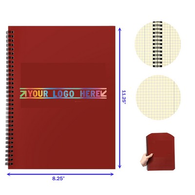 Card Board Cover Quad Ruled Engineering Notebook