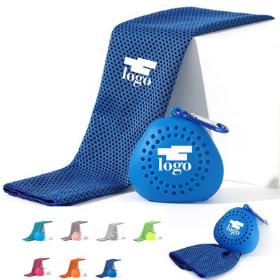 Portable Silicone Set Cooling Towels