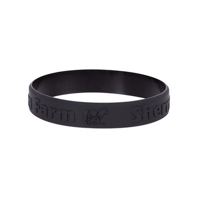 1" Silicone Embossed Wristband