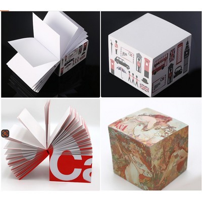 Custom Memo Paper Brick Printing logo Three-Dimensional Note Paper Brick