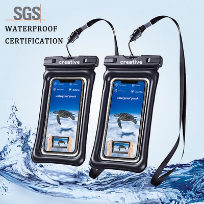 IPX8 Waterproof Floating Phone Pouch Dry Bag W/Touch Screen Window