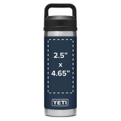 YETI Rambler 18 Oz Bottle with Chug Cap - Laser Engraved