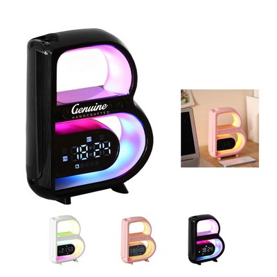 Wireless Charger with Bluetooth Speaker and Alarm Clock