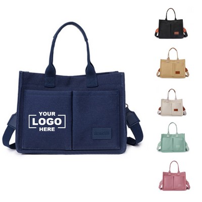 Women's Retro Canvas Tote Bag