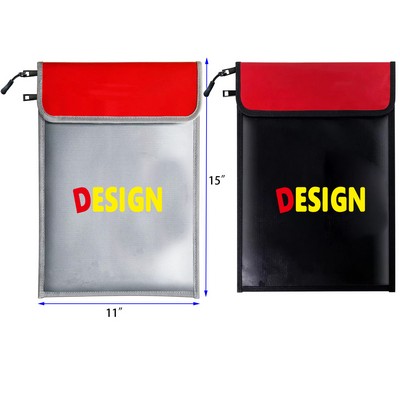 Silicone Coated Fireproof and Waterproof Document Bag