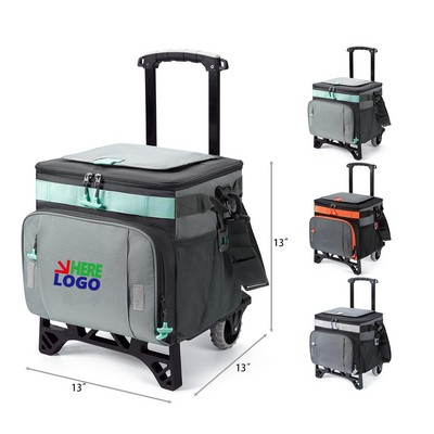 50 Cans Collapsible RollingLeakproof Insulated Soft Cooler Bag