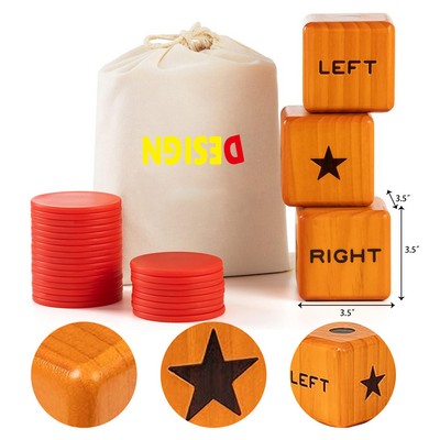 Giant Right Center Left Dice Game Bag