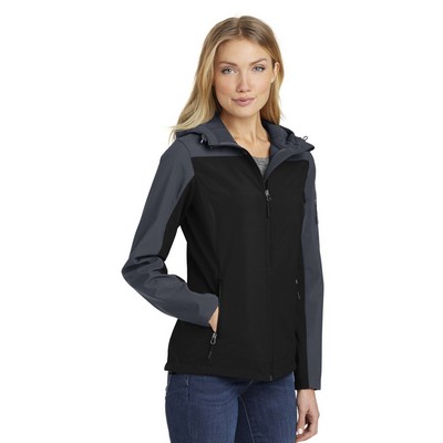 Port Authority Women's Hooded Core Soft Shell Jacket.