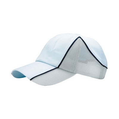 Microfiber Mesh Back Cap w/ Self-Fabric Piping