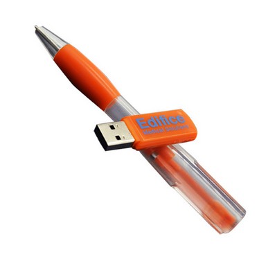 Plastic Ballpoint Pen USB Flash Drive