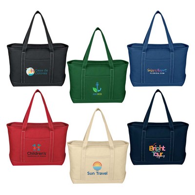 Full Color Large Starboard Cotton Canvas Tote Bag