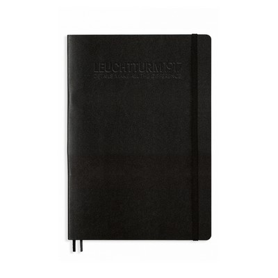 B5 Softcover Composition Notebook - Black, Ruled Pages