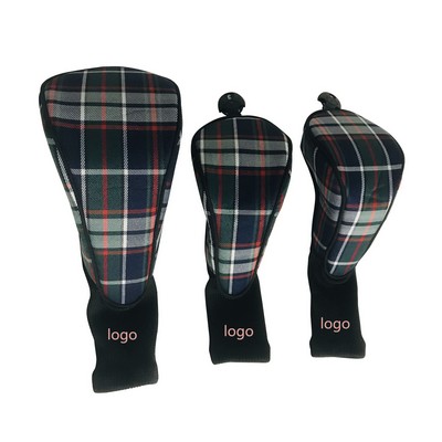 Plaid Golf Club Protector Set