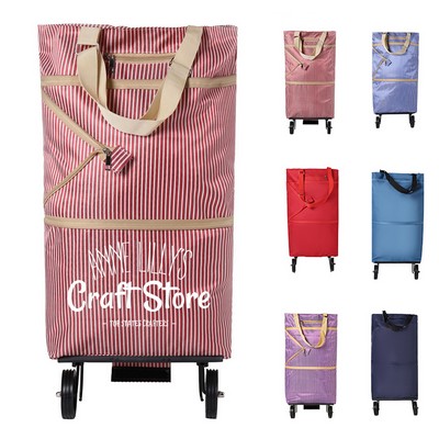 Collapsible Hand Trolley Grocery Shopping Bag