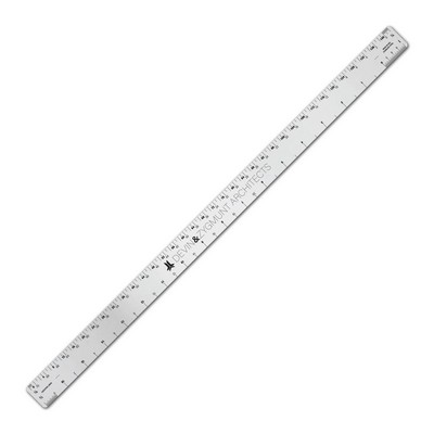 18" Stainless Steel Ruler with Architect & Engineer Scales