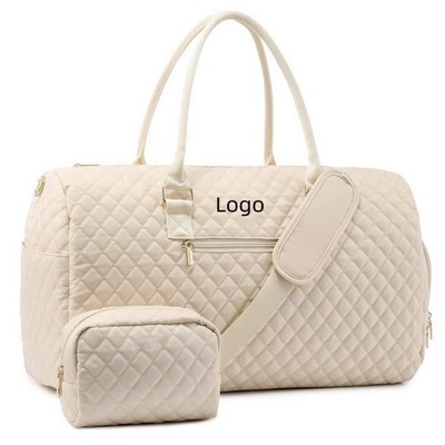 Travel Duffle Weekender W/ Extra Toiletry Bag