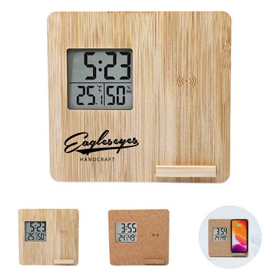 Wireless Charger with Phone Stand and Alarm Clock