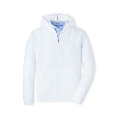 Peter Millar Men's Grid Performance Half-Zip Hoodie SP25