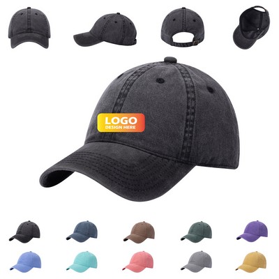 Low Profile Adjustable Washed Cotton Golf Hat