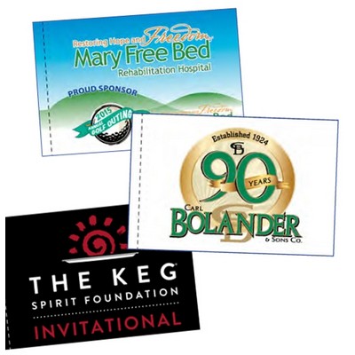 Double Face Tournament Golf Event Flags w/Heading And Grommet (14"x20")