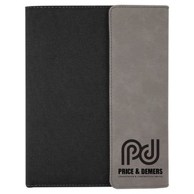 7" x 9" Leatherette / Canvas Portfolio with Notepad