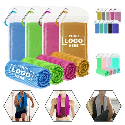 Cooling Towel with Pocket and Clip