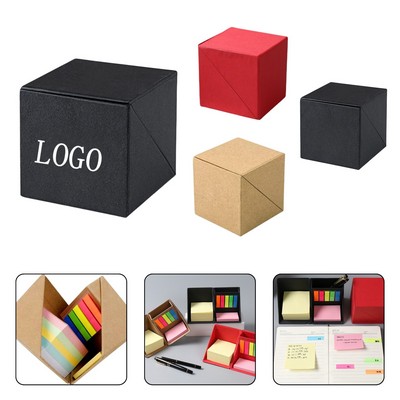 Sticky Notes Cube Desk Organizer