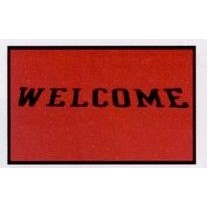 Olefin Devon Standard Design Personalized Indoor/Outdoor Carpet (Welcome) (4'x6')
