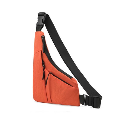 Nylon Crossbody Bag Chest Shoulder Bag Anti Theft Travel purse Bag